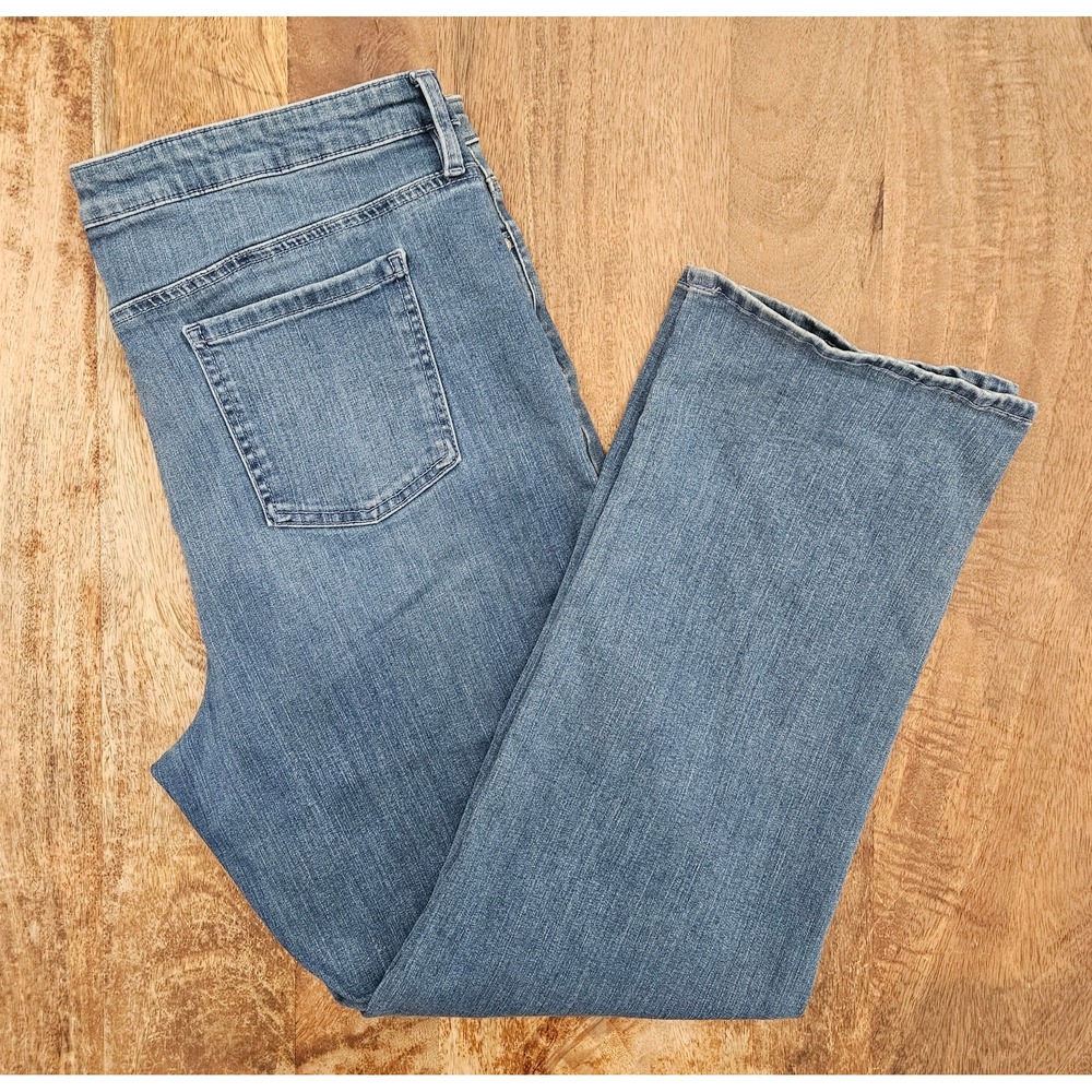 Buffalo David Bitton Alyssa Jeans Womens 16/36 Blue Denim High Rise Straight Leg